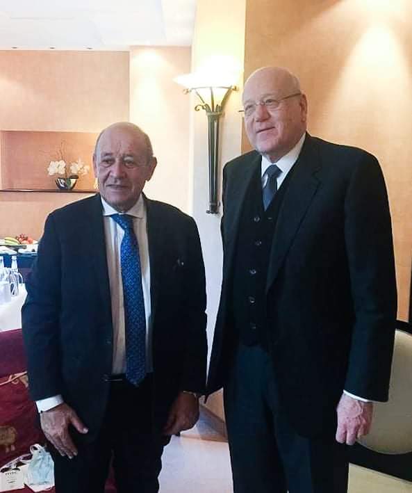 ميقاتي بحث مع لودريان العلاقات الثنائية