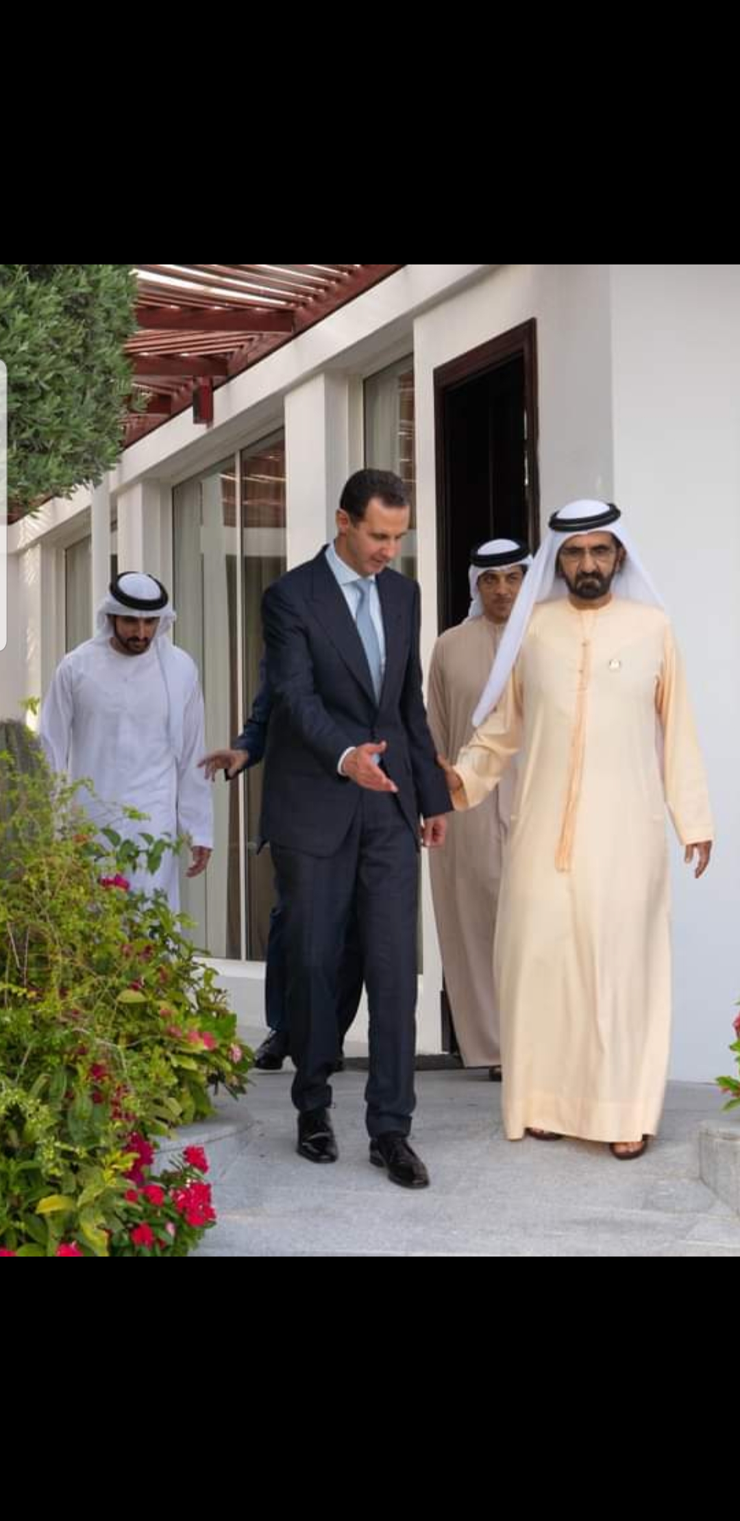 الرئيس السوري زار الامارات