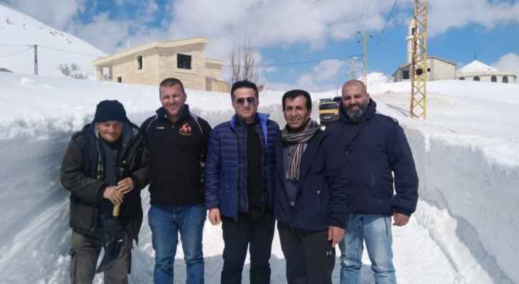حميه في جولة على بعض مراكز جرف الثلوج في جبل لبنان