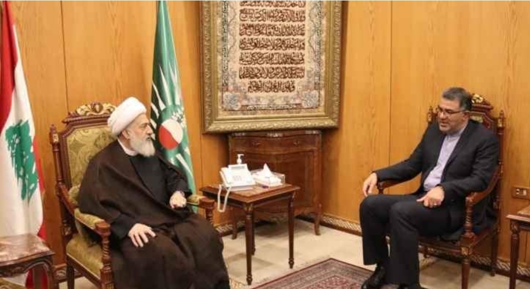 الخطيب التقى بقائم اللعمال السفارة الايرانية