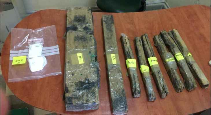 قوى الأمن: إحباط عملية تهريب كمية من حشيشة الكيف والكوكايين إلى دولة أوروبية وتوقيف شخصين