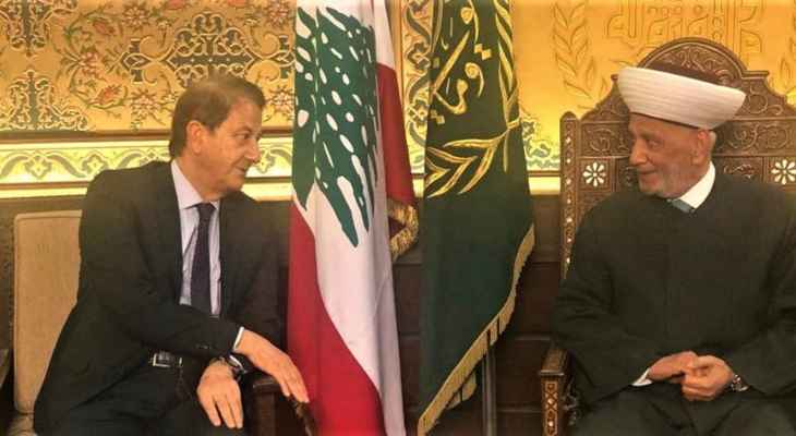 الصايغ التقى دريان: لفتح الأفق للصناديق الصديقة العربية والخليجية لتتمكن من مساعدة الاقتصاد اللبناني