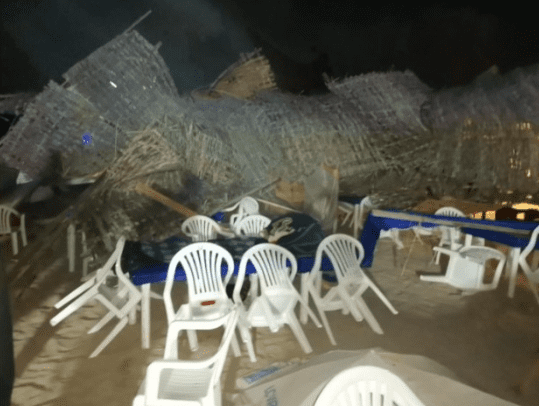 اصابة عامل سوري بشاروق بحري ضرب شاطىء صور