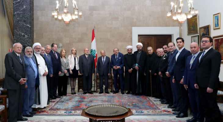 الرئيس عون: لبنان نموذج يحتذى به في العيش المشترك