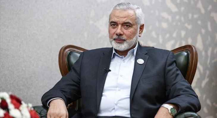إسماعيل هنية وصل الى موسكو على رأس وفد من "حماس"