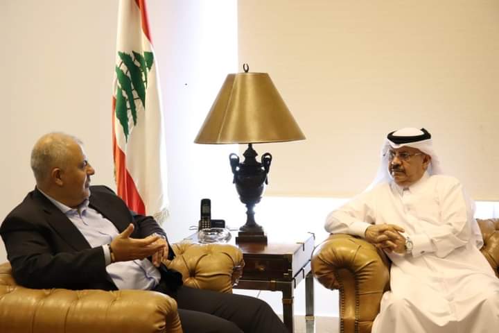 عبود يلتقي السفير القطري