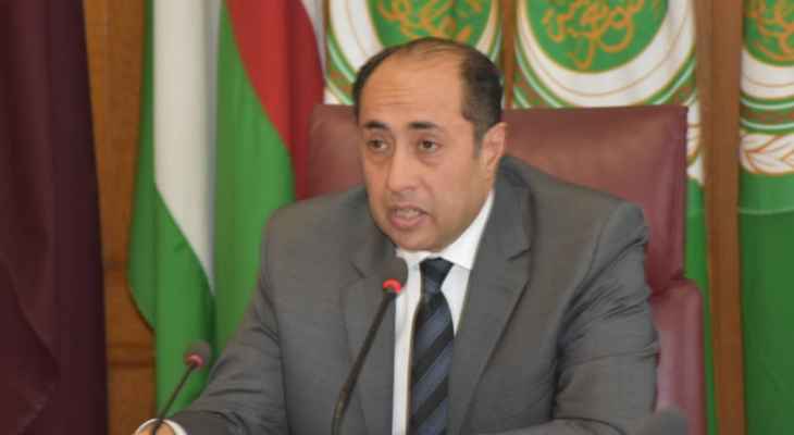 حسام زكي: الجامعة العربية تساند وتؤيد حقوق لبنان في أراضيه ومياهه وتقف إلى جواره في هذا الموضوع