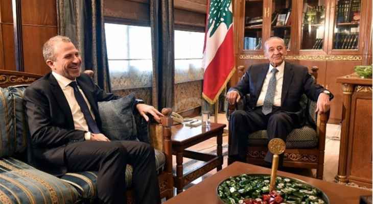 باسيل التقى بري سراً في بيروت