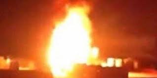 حريق في احدى المنازل النبطية.!