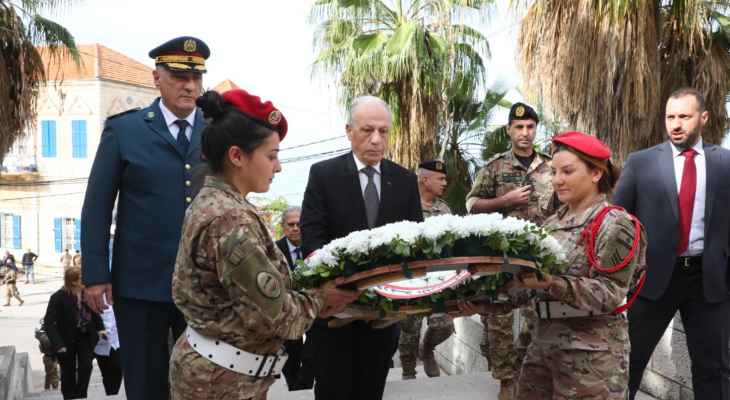 سليم وضع إكليلاً من الزهر على ضريح الرئيس شهاب في غزير لمناسبة الذكرى الـ 79 للإستقلال