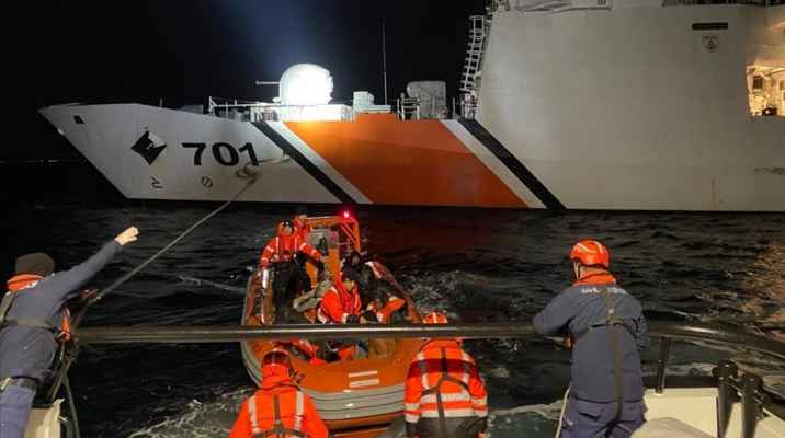 خفر السواحل التركي أنقذ 104 مهاجرين غير نظاميين وضبط 53 آخرين في إزمير وباليكسير