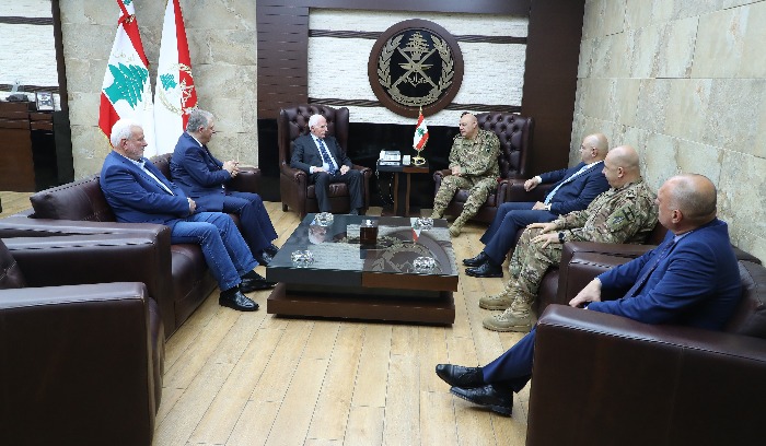 قائد الجيش استقبل عزام الأحمد ورئيس الرابطة المارونية ومفتي زحلة