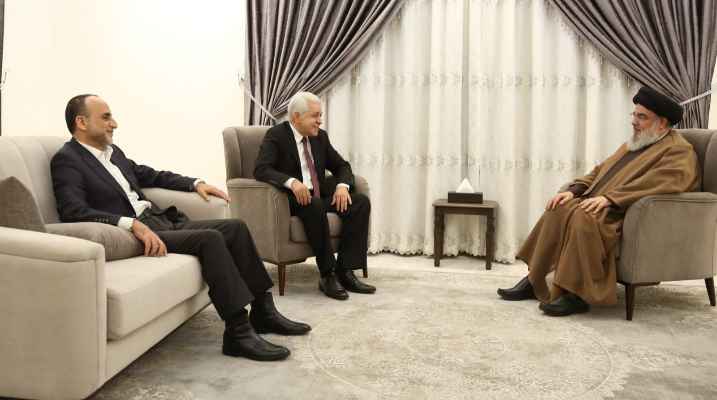 نصرالله التقى مؤسس حزب "الكرامة" المصري وبحثا الأوضاع العربية والتطورات الفلسطينية