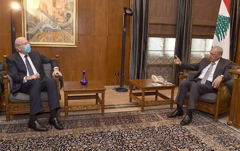 الرئيس بري عرض الاوضاع العامة مع ميقاتي