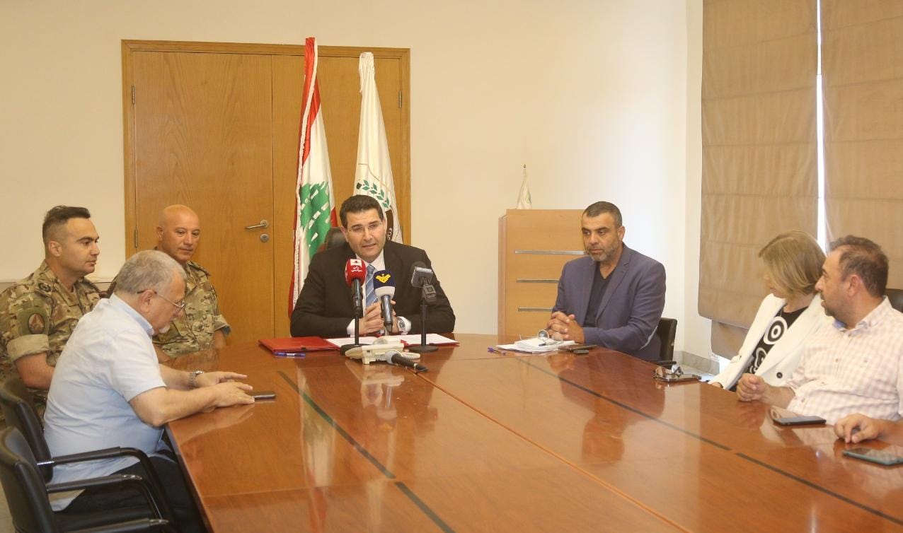 اتفاقيه بين وزراة الزراعة والجيش اللبناني وبرنامج الأغذية العالمي لمسح الأراضي ورسم خرائط المحاصيل الزراعية