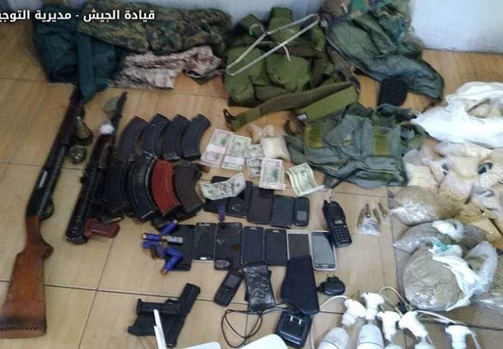 عملية دهم في حي الشراونة بعلبك وضبط كمية كبيرة من المخدرات والأسلحة والذخائر الحربية