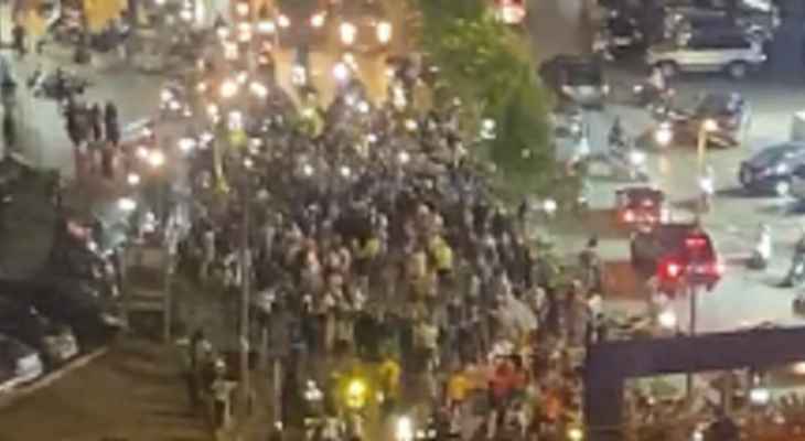 تحركات احتجاجية في الضاحية الجنوبية تنديدًا بالقصف الإسرائيلي على مستشفى المعمداني وسط غزّة