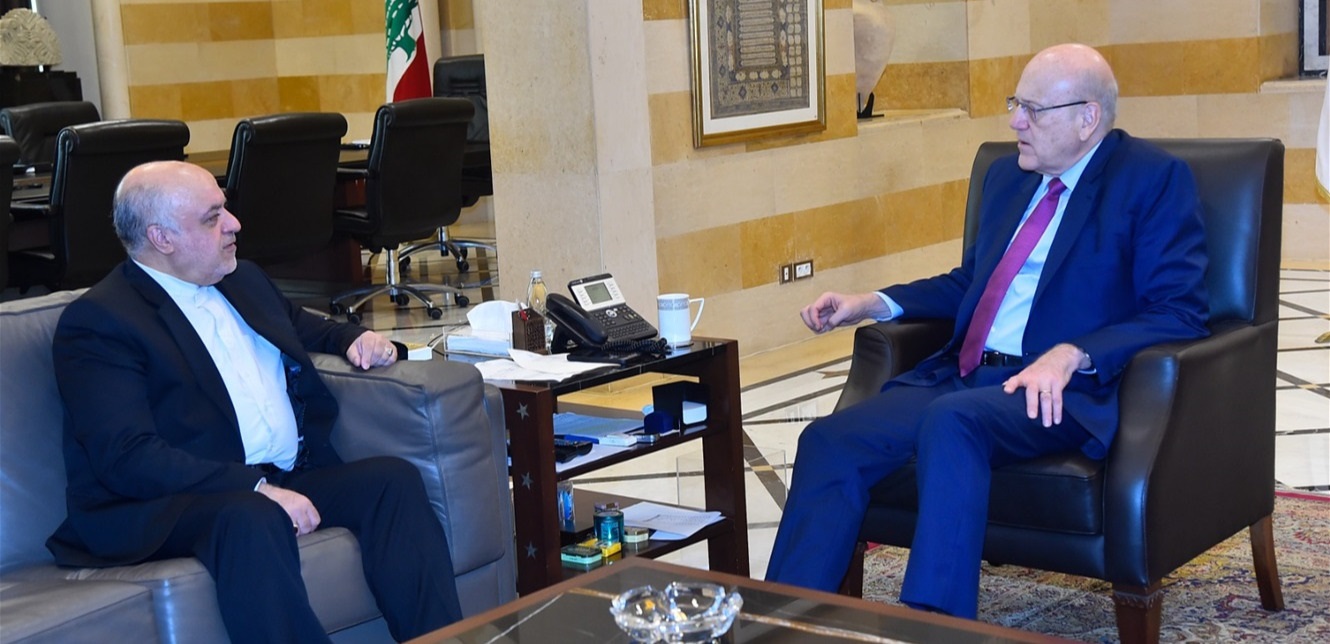 ميقاتي عرض التطورات الراهنة مع السفير الايراني