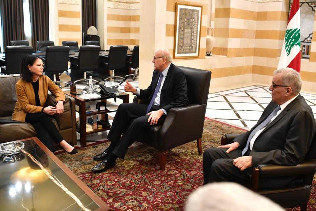 ميقاتي يلتقي وزيرة خارجية ألمانيا