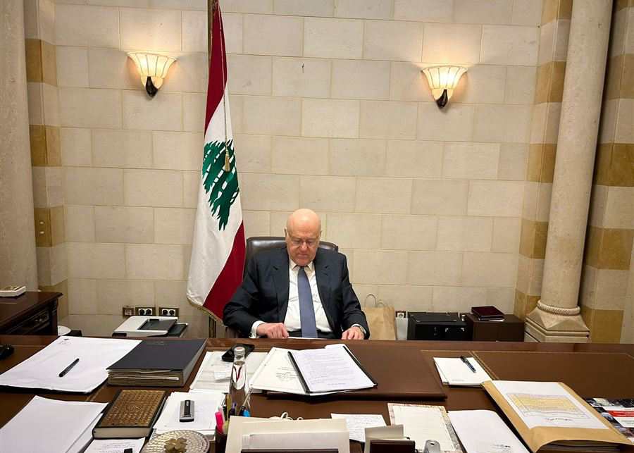 ميقاتي يطلع على التقارير الامنية 