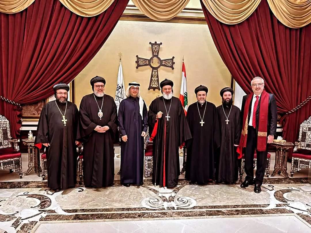 البطريرك افرام يستقبل سعادة السفير السعودي في لبنان وليد البخاري