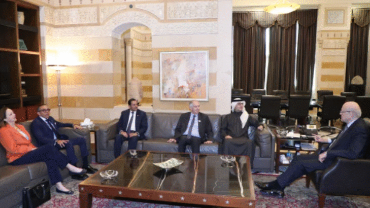 إجتماع بين ميقاتي وسفراء الخماسيّة.. والهدف مُوحّد