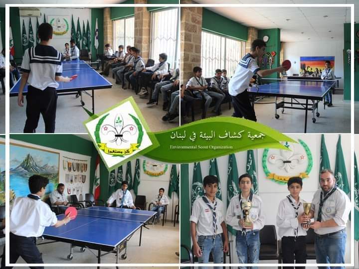 كشافة البيئة اختتمت البطولة الرمضانية لكرة الطاولة