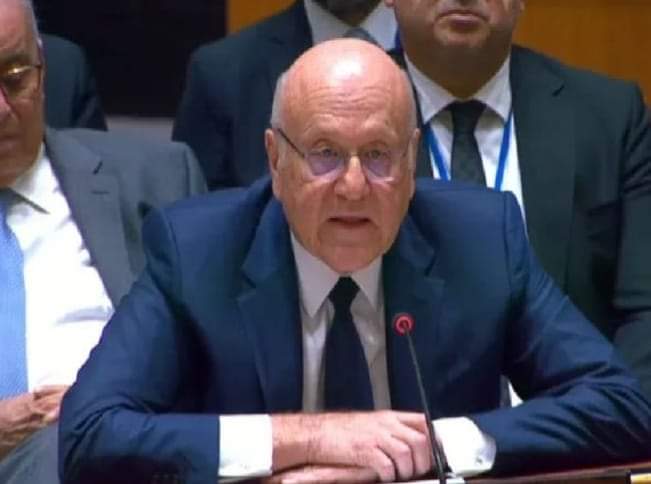 ميقاتي: عدد النازحين قد يصل إلى مليون شخص