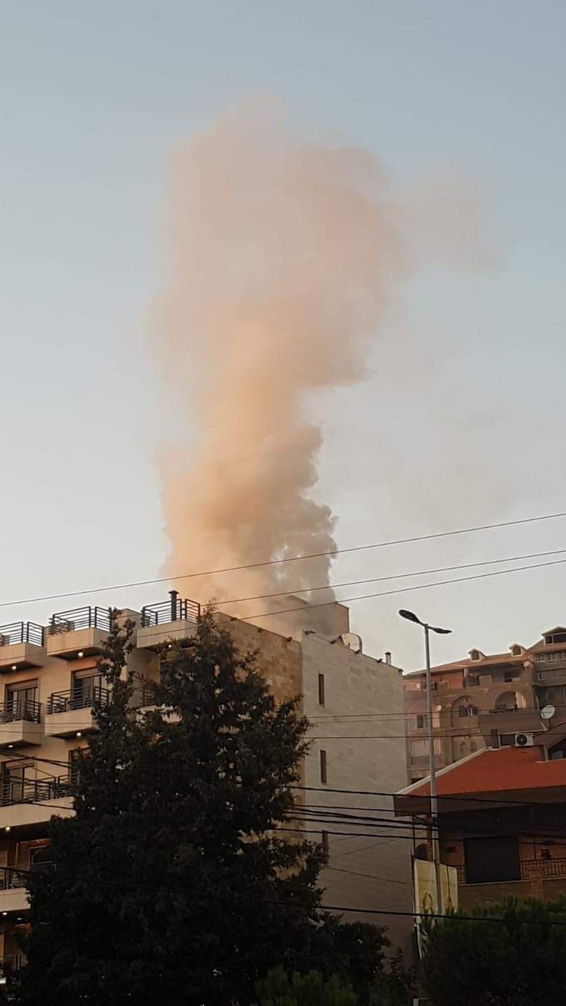 حريق داخل مطبخ اوتيل في اهدن