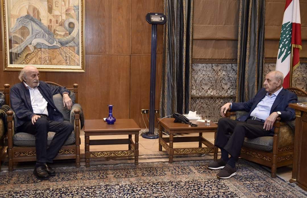 جنبلاط بعد لقائه الرئيس نبيه بري في عين التينة