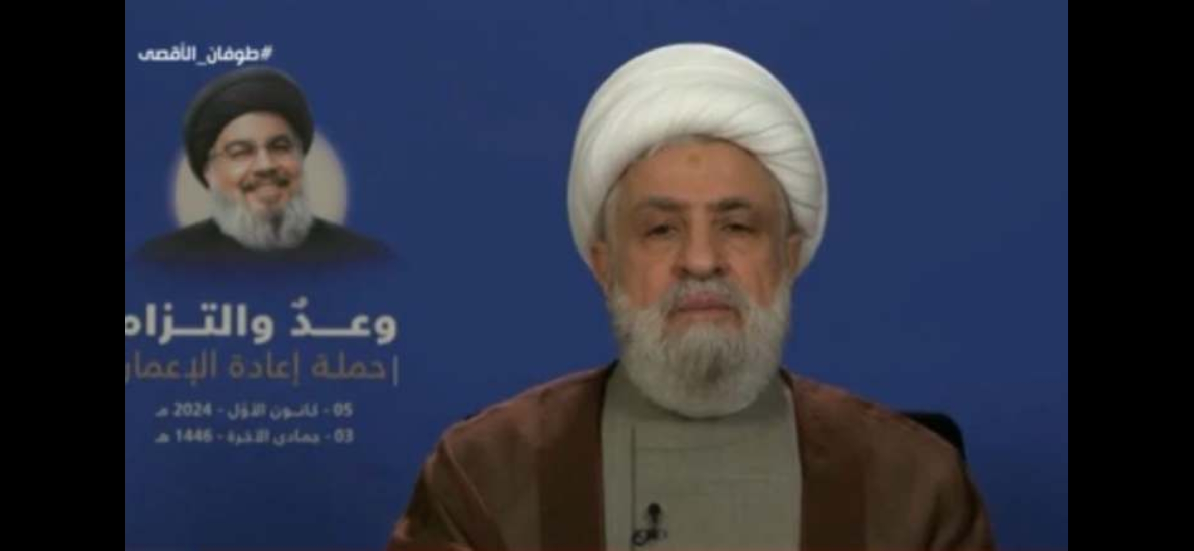 قاسم: مرحلة الإيواء والإعمار وعد والتزام