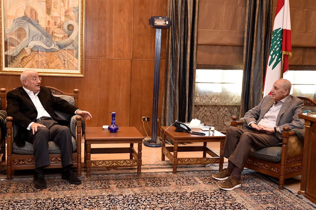 الرئيس بري يلتقي الوزير السابق غازي العريضي