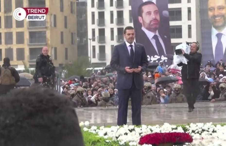 الحريري في لبنان في 14 شباط