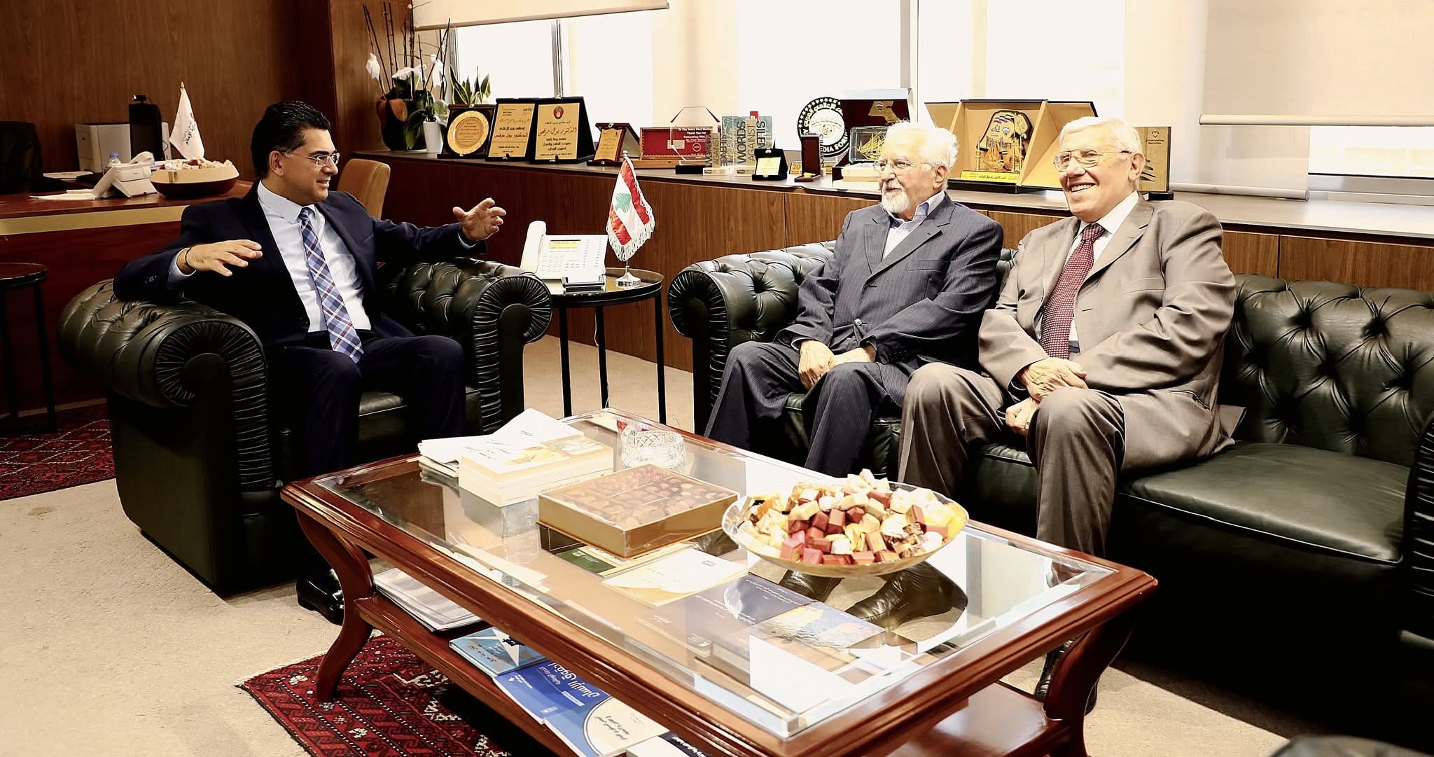 مرقص التقى نعمان وزين وبحث في التعاون بين "تلفزيون لبنان" ومؤسسات اعلامية