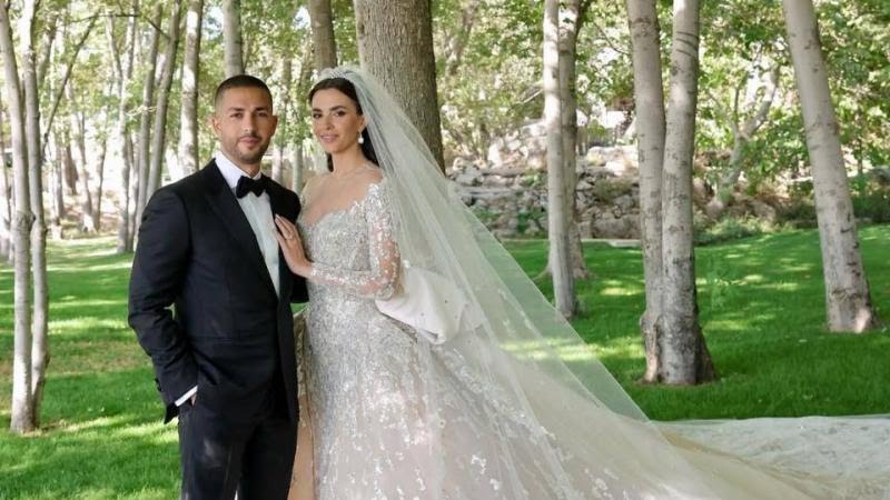 زفاف ملكي بأناقة إيلي صعب.. سيليو صعب يتزوج زين قطامي في بكركي
