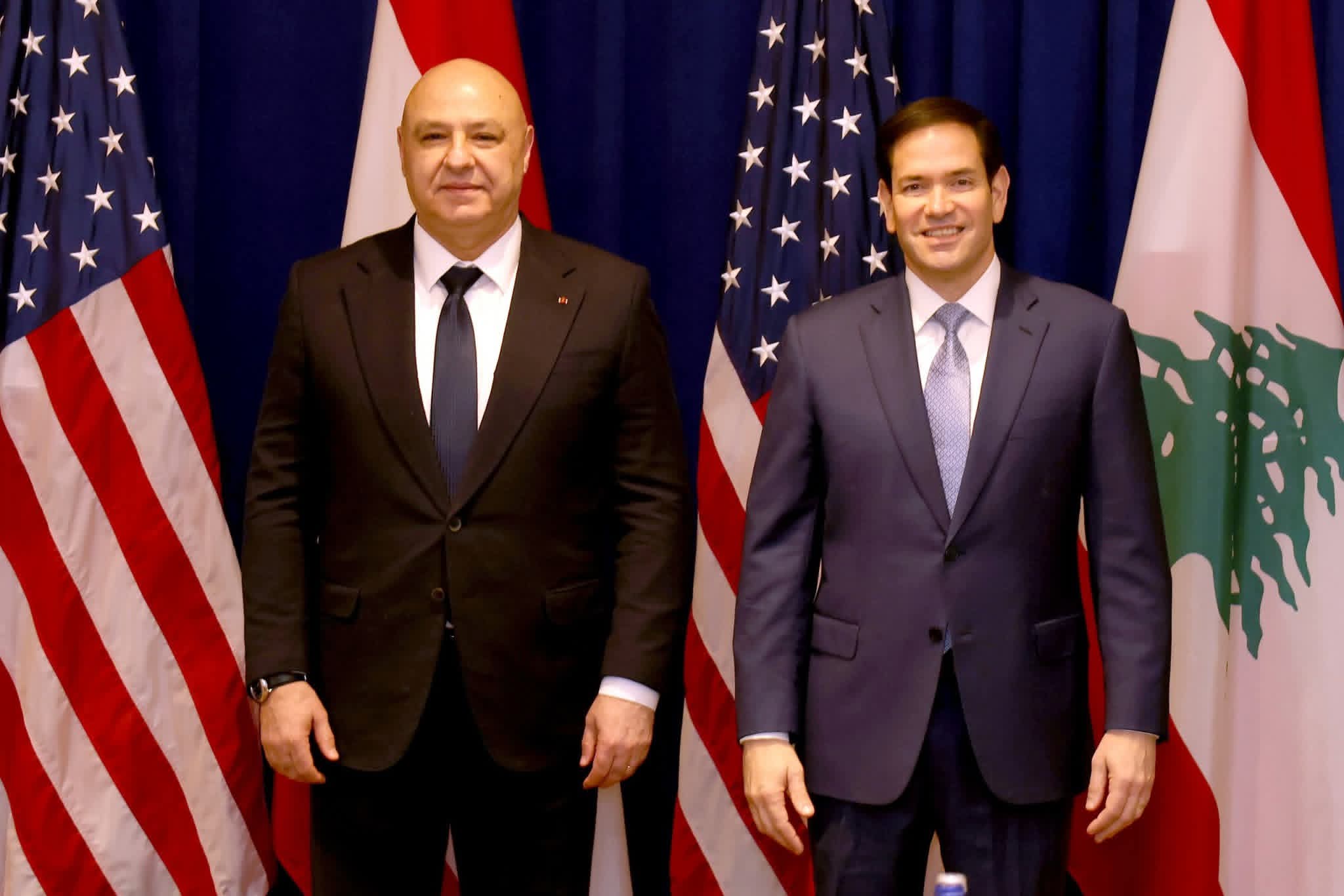 الرئيس عون طلب من روبيو المساعدة في تأكيد التزام إسرائيل بإعلان وقف الاعمال العدائية والأخير أكد دعم أميركا للبنان