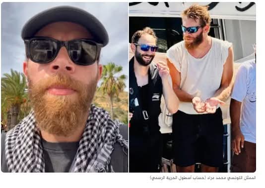 اسرائيل تخطف ممثل عربي خلال مشاركته في حملة أسطول الصمود لنصرة غزة