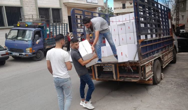 توزيع مساعدات غذائية لـ٦٥٠٠ عائلة نازحة في عكار