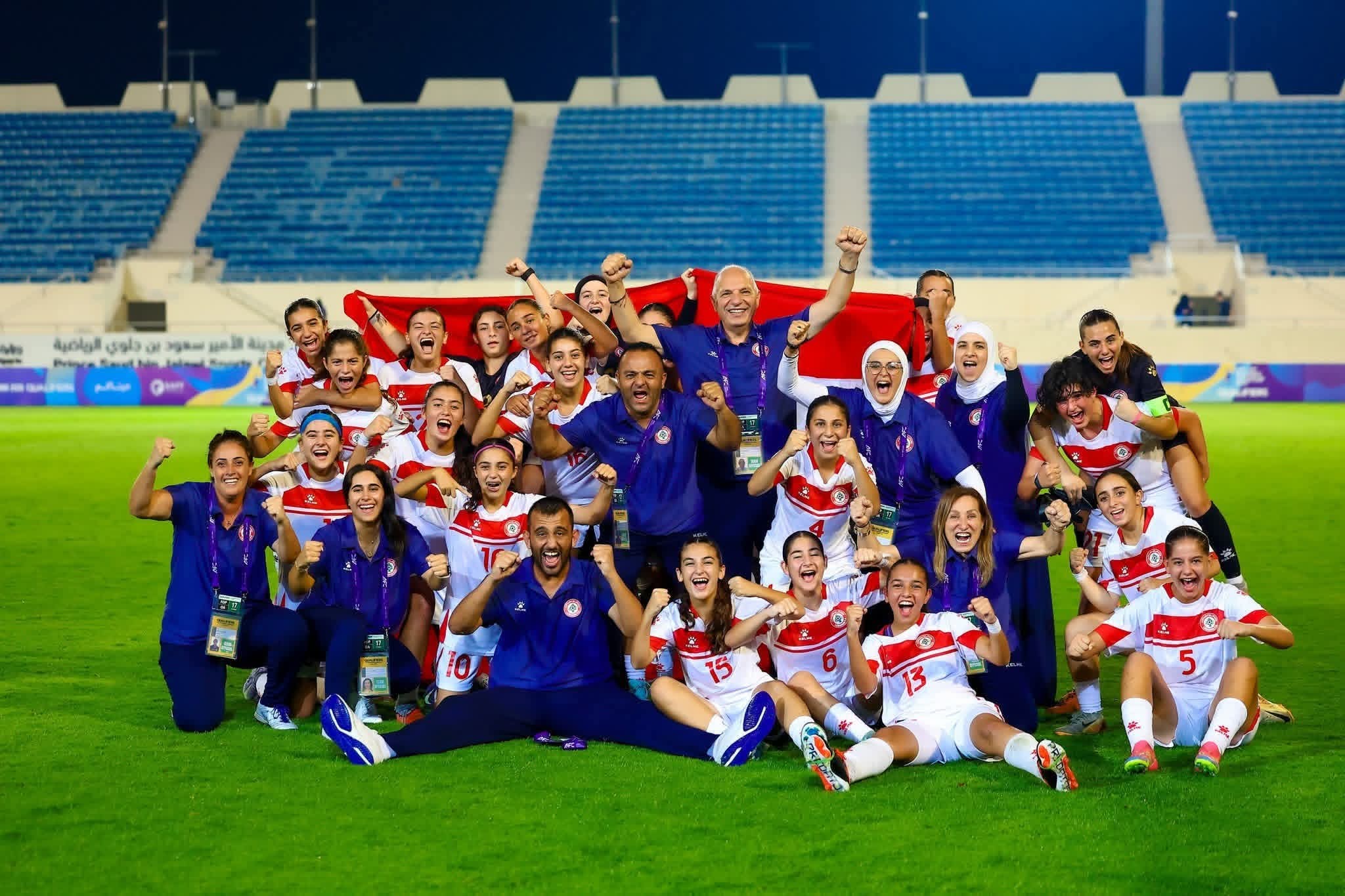 تأهل تاريخي لناشئات لبنان إلى نهائيات كأس آسيا 2026*