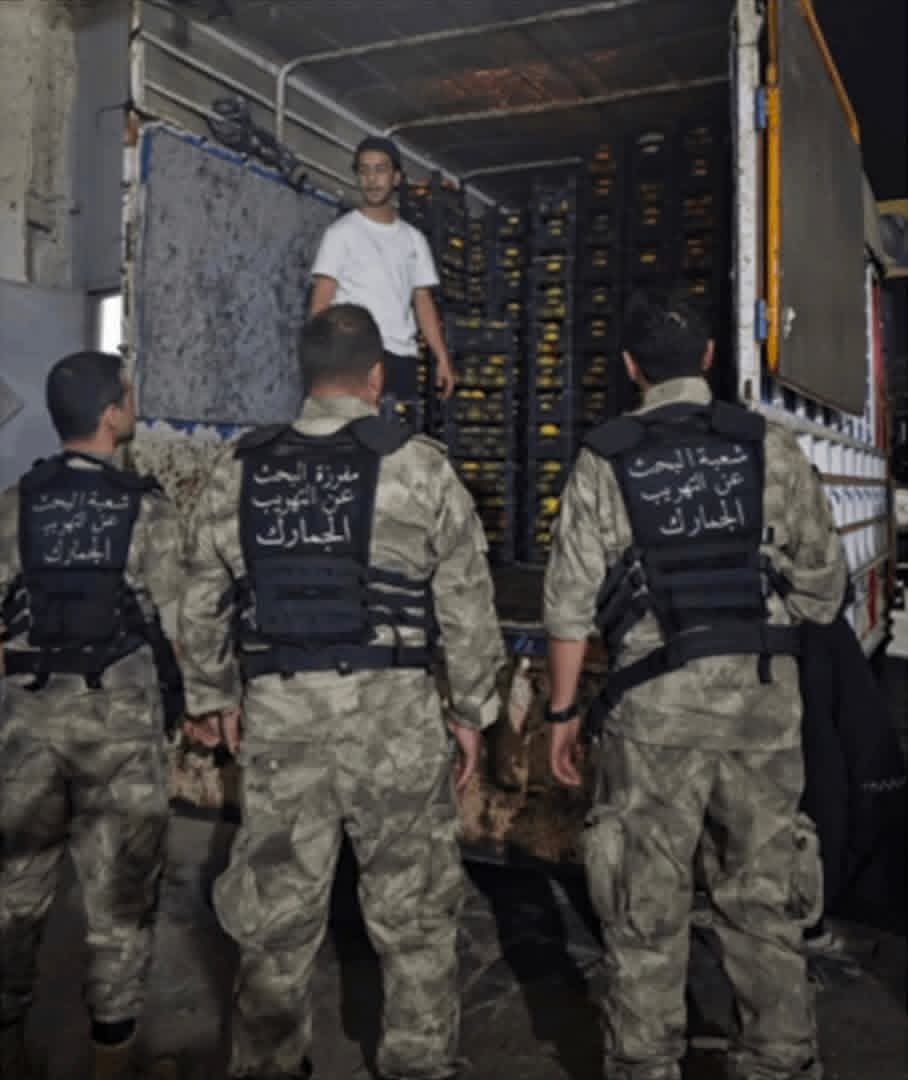 ضبط منتجات زراعية مهربة في سوق قب إلياس بالتعاون بين الجمارك و وزارة الزراعة
