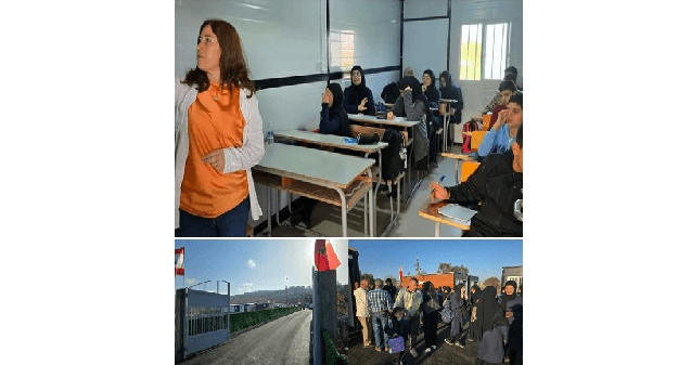 افتتاح مجمع المدارس الموقت في ميس الجبل  