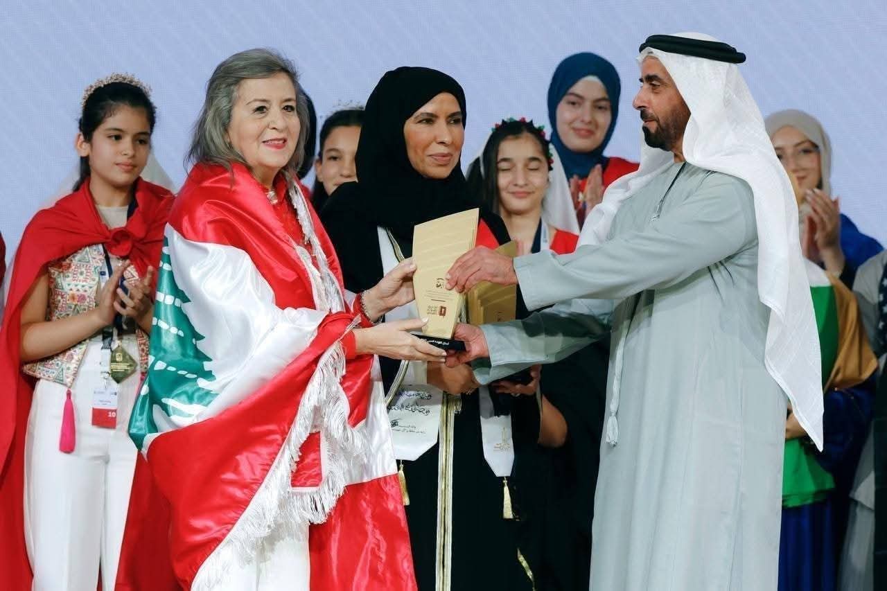 فوزها بالمرتبة الأولى في مسابقة “تحدي القراءة العربي