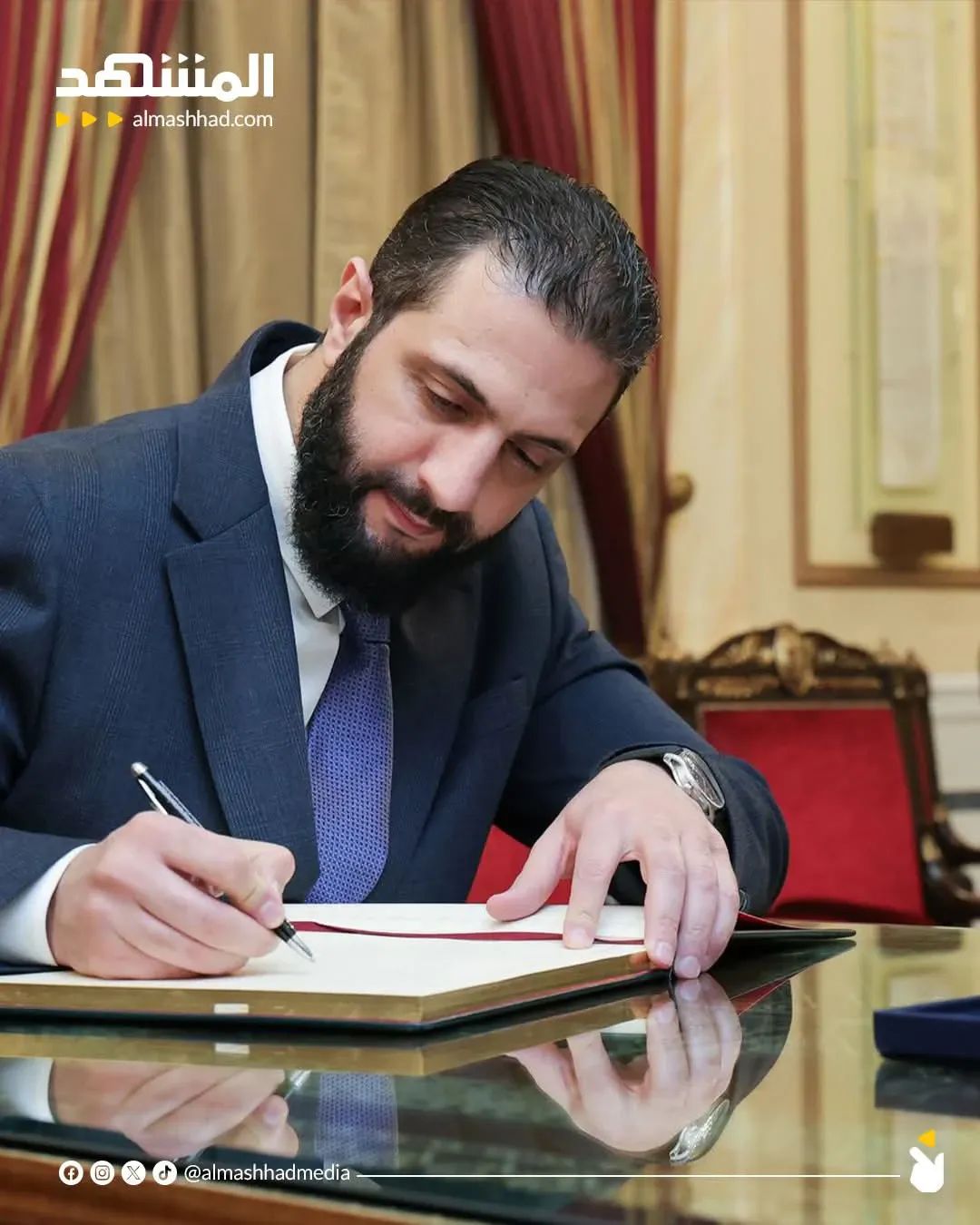 كتب الرئيس السوري أحمد الشرع
