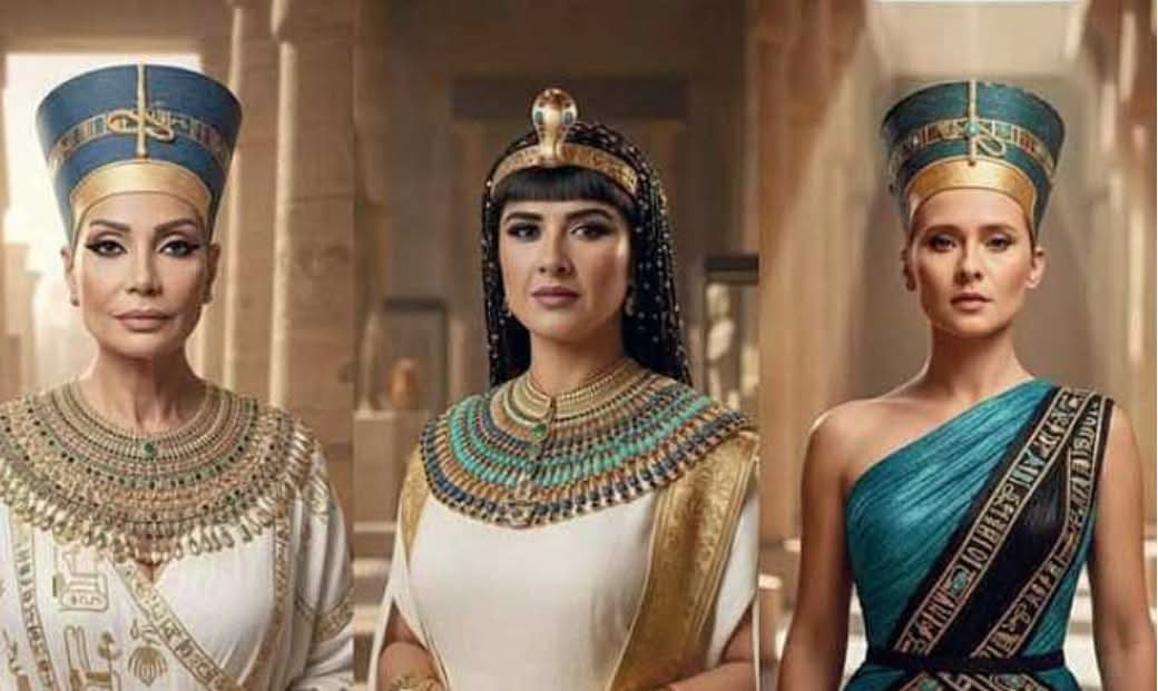 سوسن بدر ونيللي كريم وياسمين عبد العزيز: نجمات الفن بالزي الفرعوني قبل افتتاح المتحف المصري الكبير