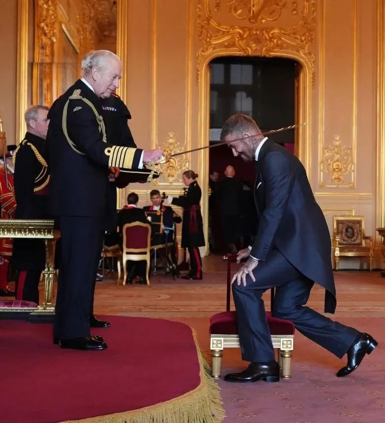 ديفيد بيكهام ينال لقب "سير" من الملك تشارلز