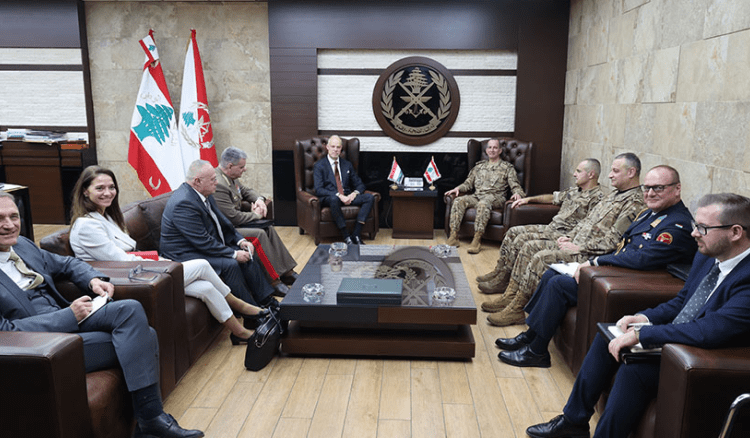قائد الجيش عرض مع وزير الدفاع الهنغاري التطورات واستقبل السعد ومحافظ بيروت