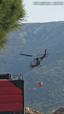 الجيش: إخماد حرائق في عدد من البلدات اللبنانية