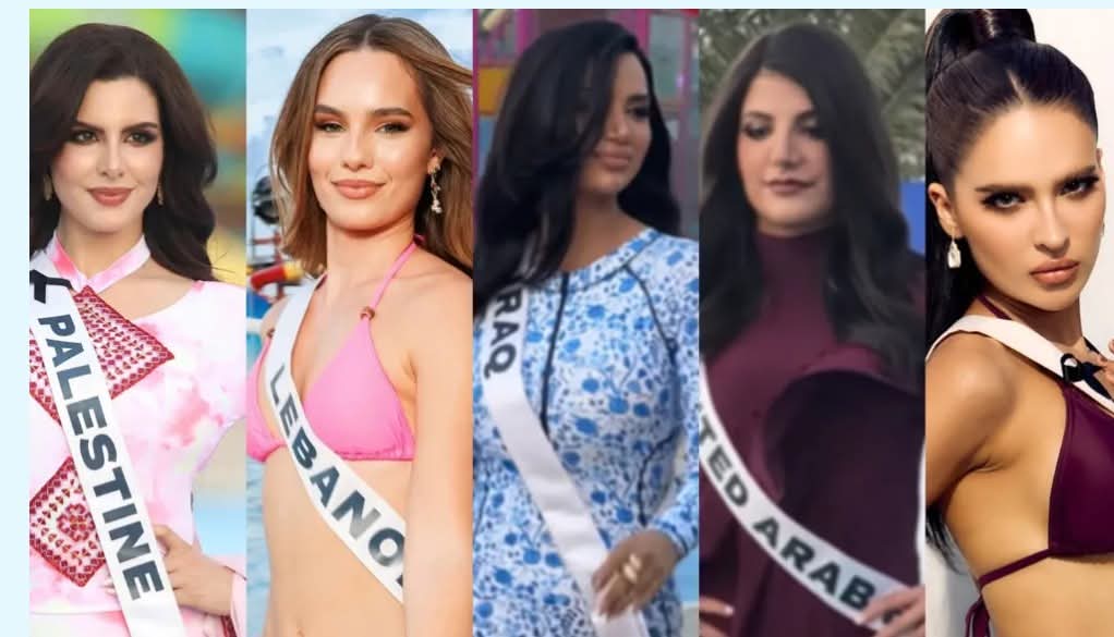 ملكات الجمال العربيات بملابس السباحة في مسابقة ملكة جمال الكون