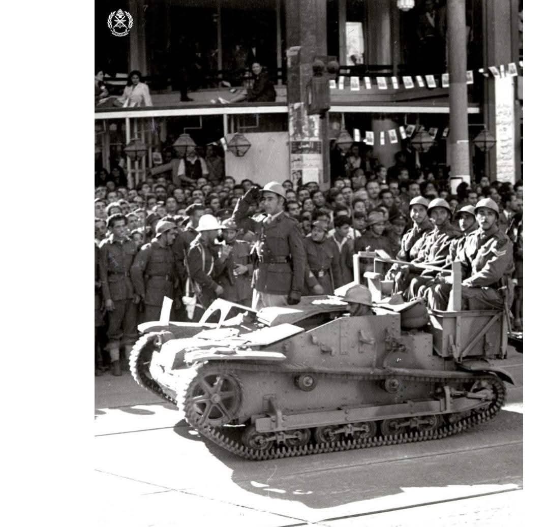 صور من أول عرض عسكري للجيش اللبناني عام 1946 بمناسبة عيد الاستقلال