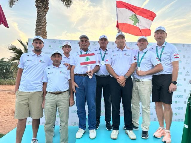 غولف لبنان يحقق فوزاً مزدوجاً بإحراز الميدالية الفضيّة